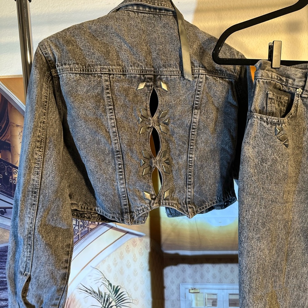 LA GEAR Jean jacket/pants combo